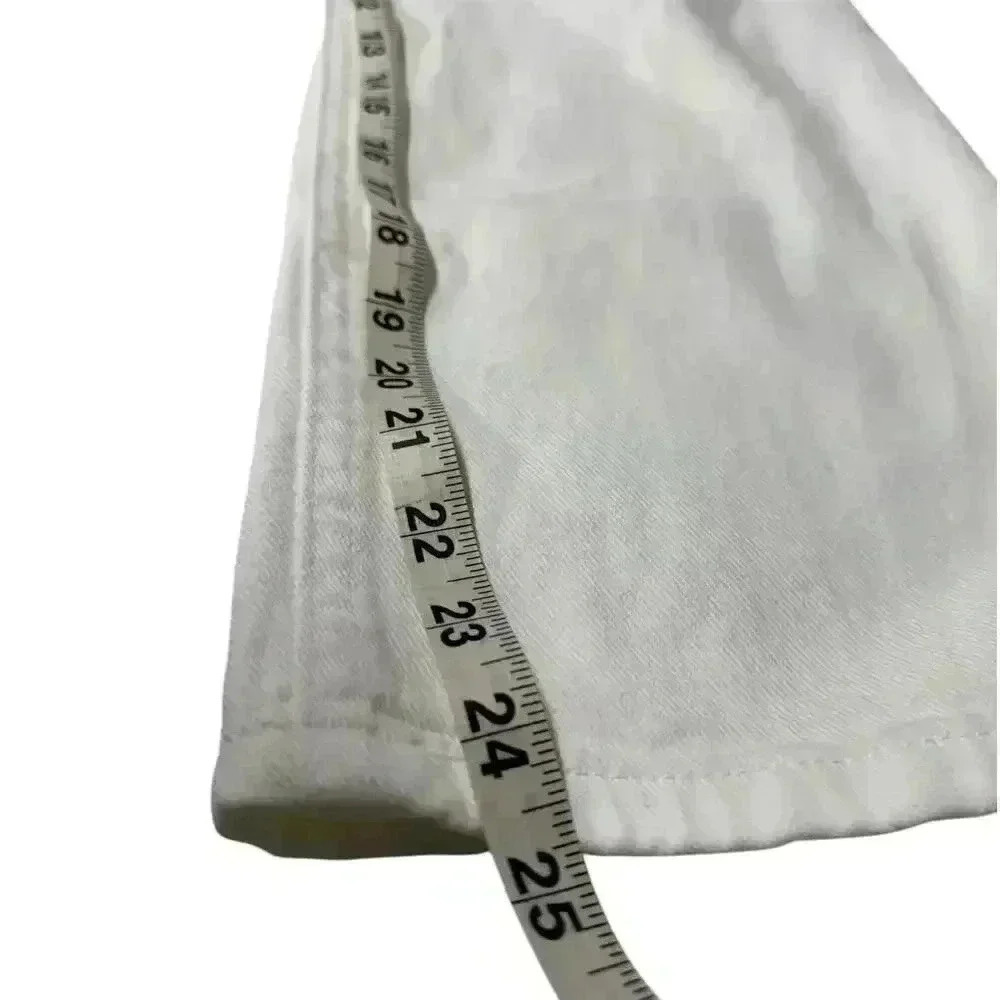 Ralph Lauren High-Rise Relaxed Cropped Jean White Size 8 - Picture 9 of 12